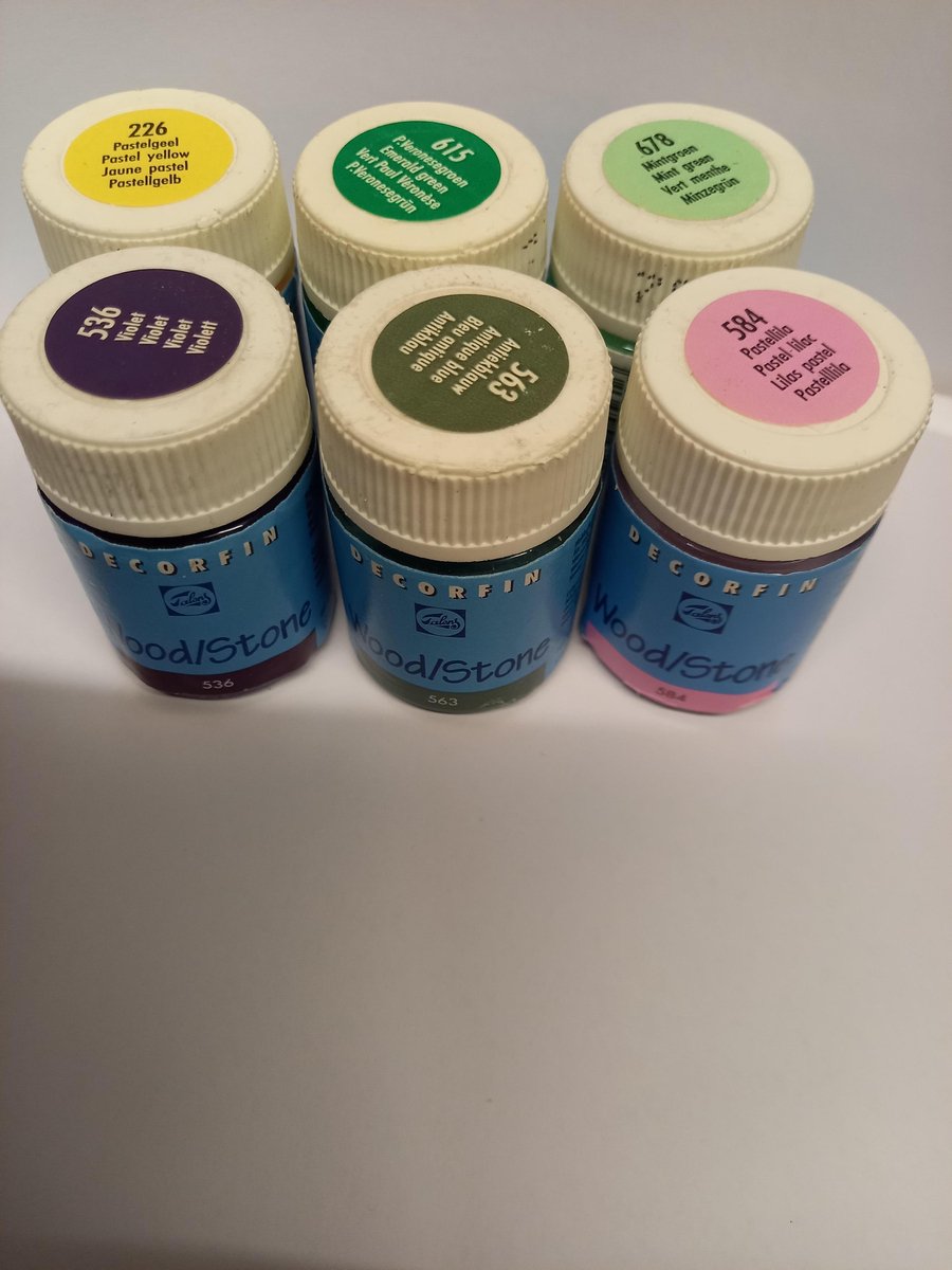 ACTIE PRIJS Talens Decorfin wood/stone acrylverf 6 stuks 16ml rose