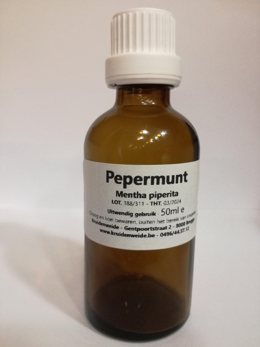 Kruidenweide Pepermuntolie 100% - 50 ml - Etherische olie