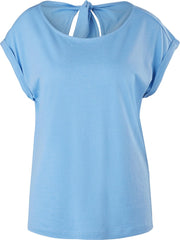 s.Oliver T shirt dames - Korte mouw - Lichtblauw - Ronde hals -Maat XXL (44)