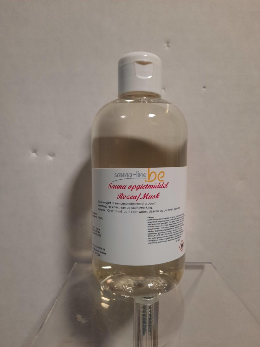 opgietmiddel sauna rozen musk 250 ml -sauna geuren - sauna opgiet