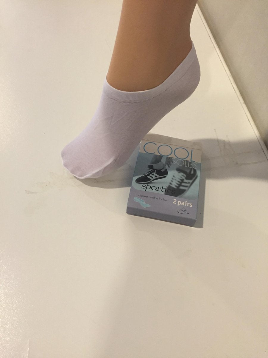 Pretty Polly Cool Soles sporties training liners 2 pack