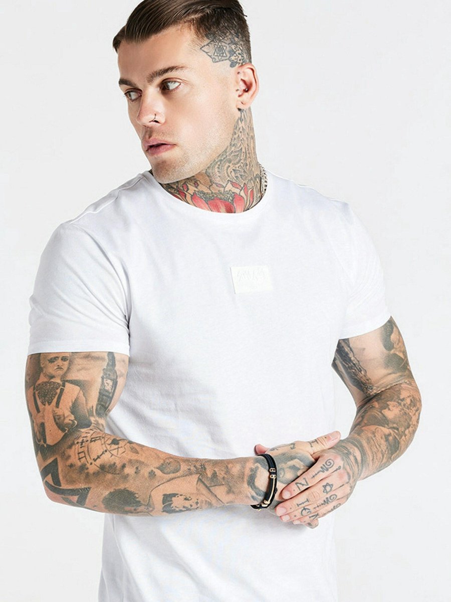 Siksilk shirt Wit-L