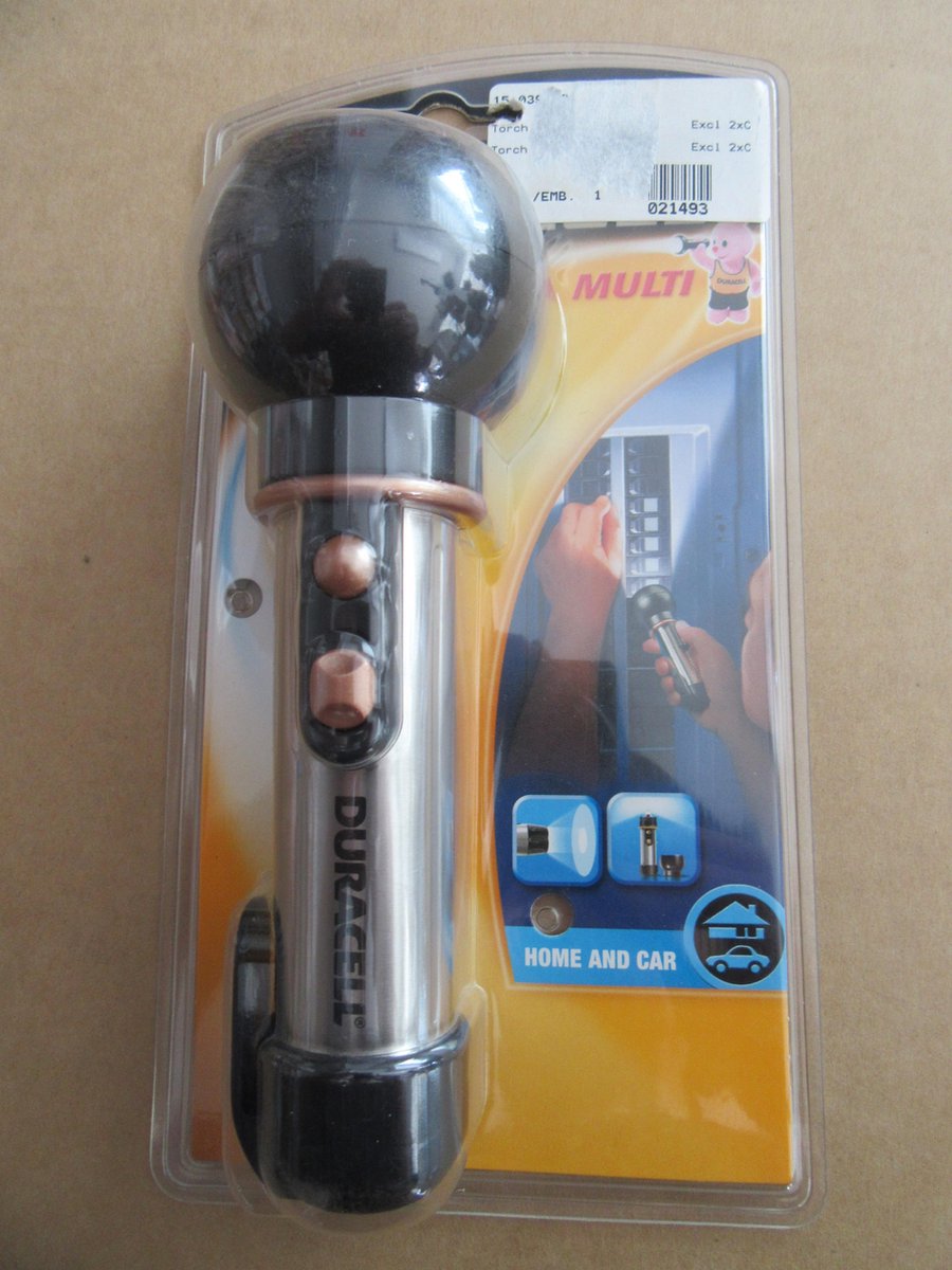 zaklamp multi duracell voor in huis of in de auto