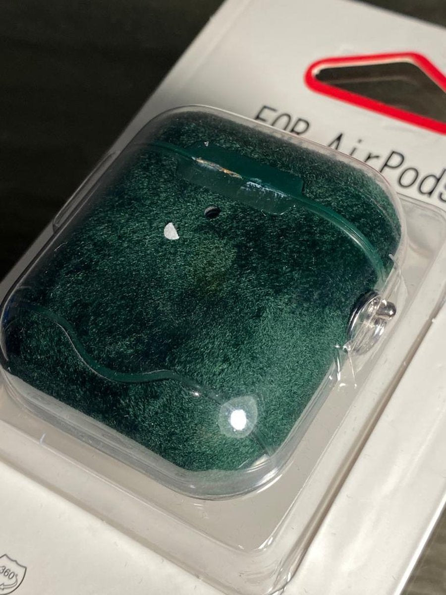 Apple Airpods 1/2 Luxe Kunstlederen Hoesje - Rood
