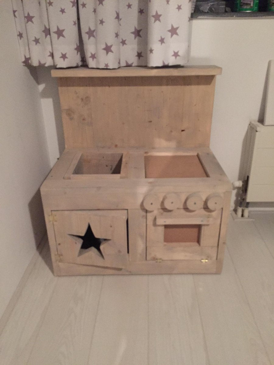 Speelkeuken | Steigerhout | grey wash