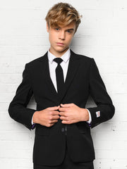 OppoSuits Black Knight - Jongens Kostuum - Zwart - Feest - Maat 134/140