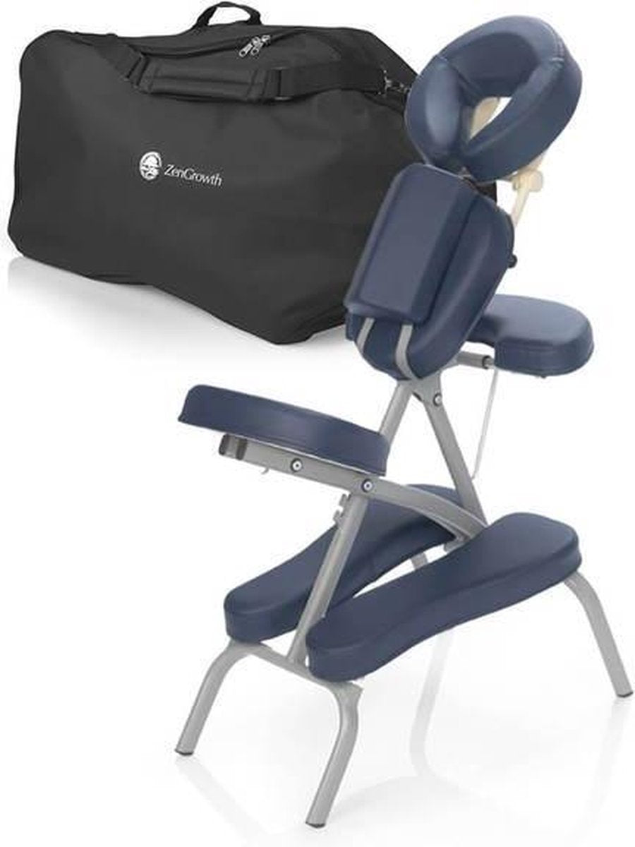 ZENGROWTH Valo Massagestoel Inklapbaar voor stoelmassages Marineblauw (7kg)