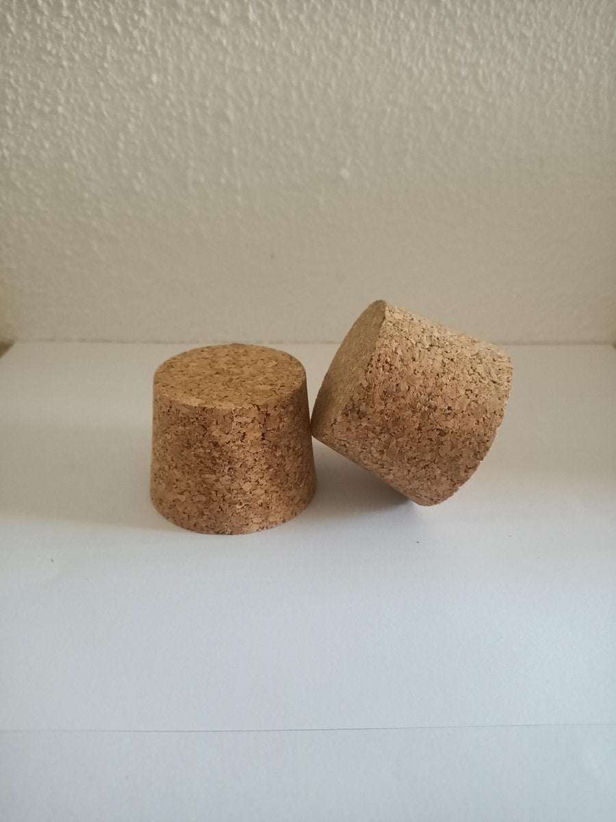 Ronde kurk voor afsluiting gistingsfles 45/37 mm - konische kurk - conische kurk - afsluitkurk
