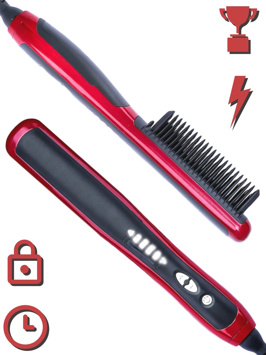 Stijltang Kam  - 3-in-1 - Red Edition