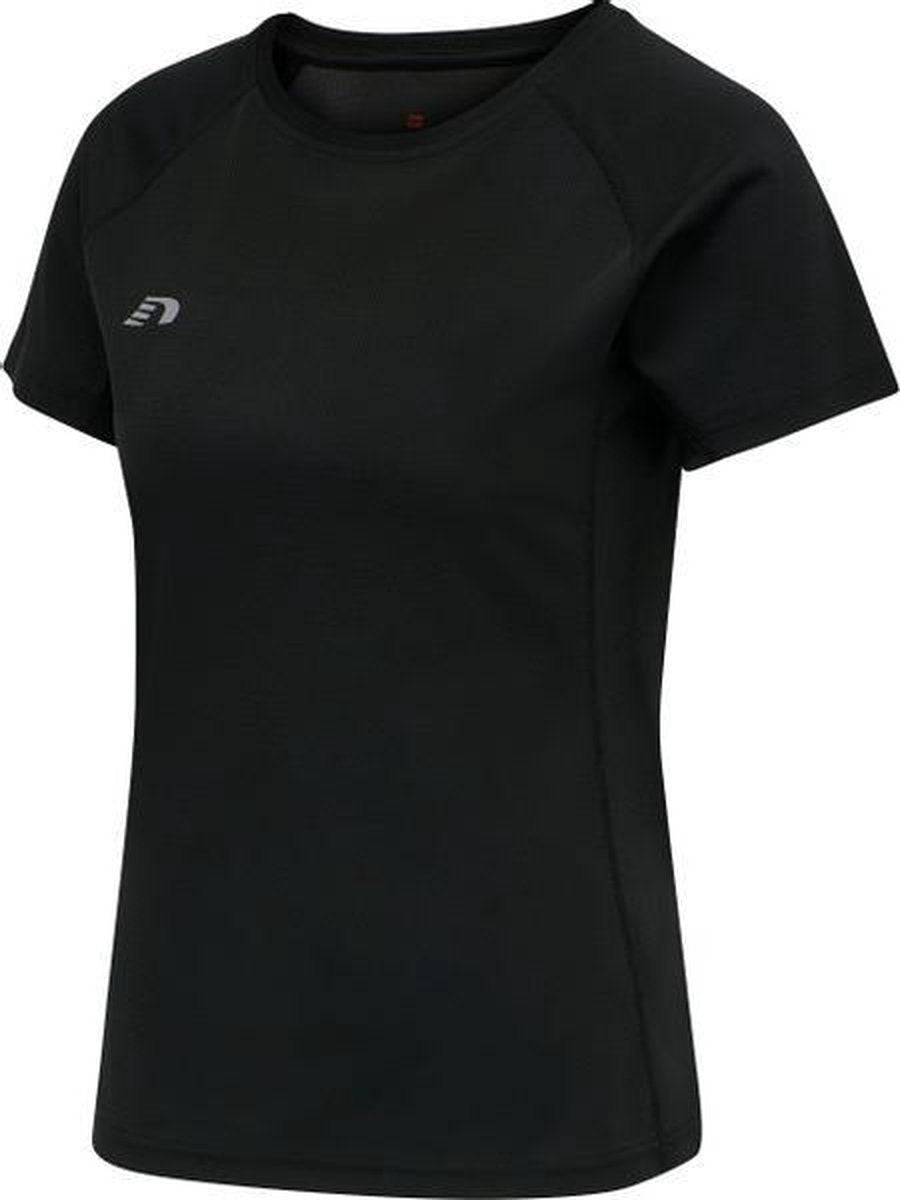 Newline Core Running Shirt Dames - zwart - maat XS