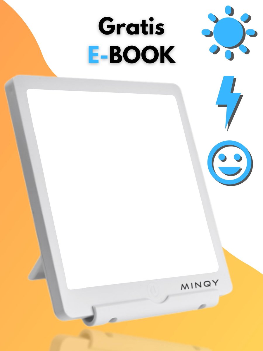 Daglichtlamp Lichttherapielamp Lichttherapie Energielamp - Winterdepressie - 2 Standen - 6500 10000 LUX - MINQY®
