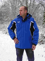 KWD Coachjas Fresco - Kobaltblauw/zwart/wit - Maat 164