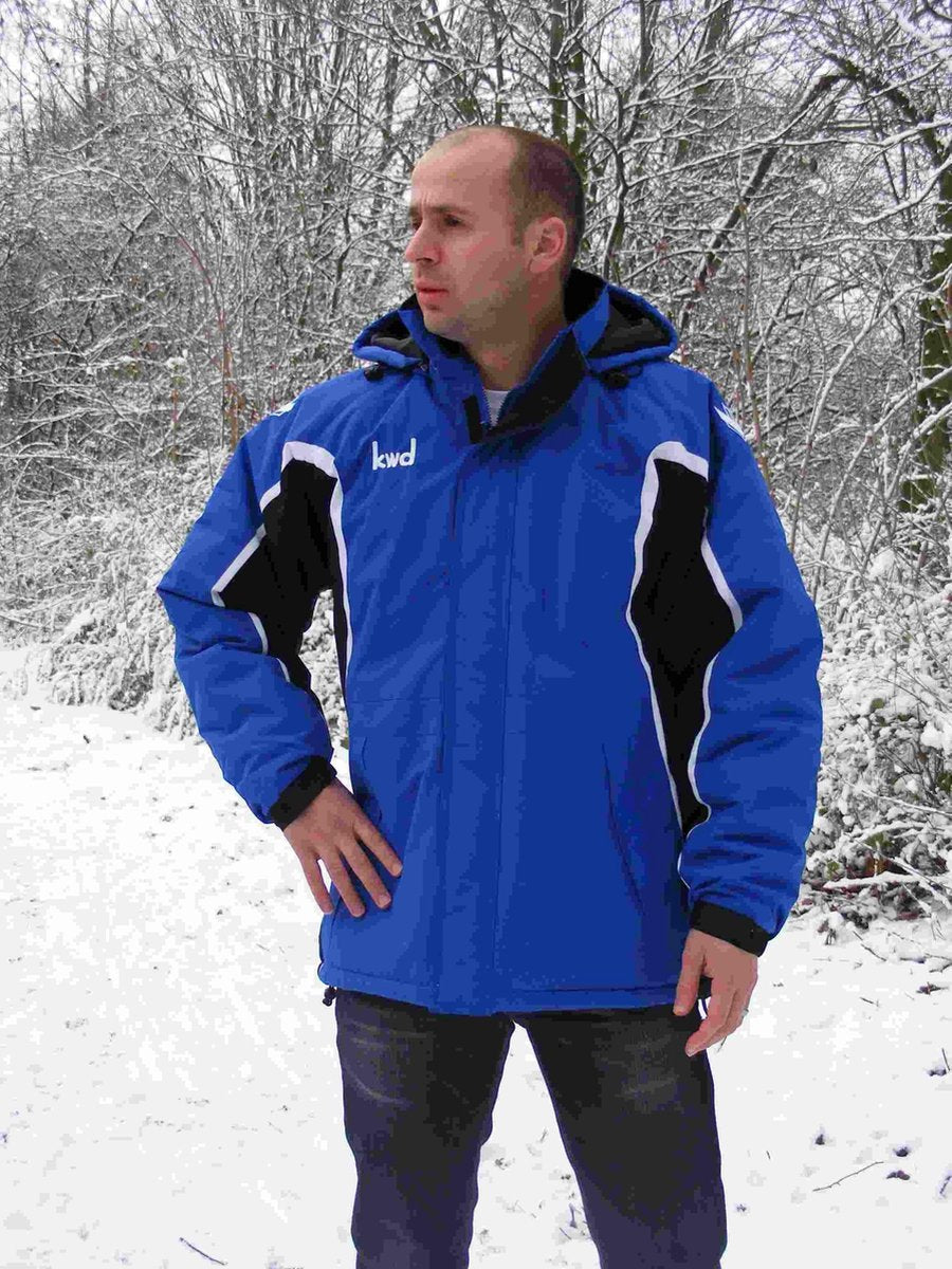 KWD Coachjas Fresco - Kobaltblauw/zwart/wit - Maat 164