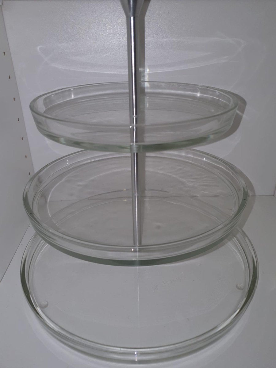 Glazen etagère (3 laag)