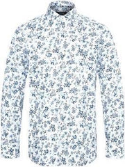 Matinique Overhemd MAmarc N Bloemen Storm Blue (30205141 - 174421)