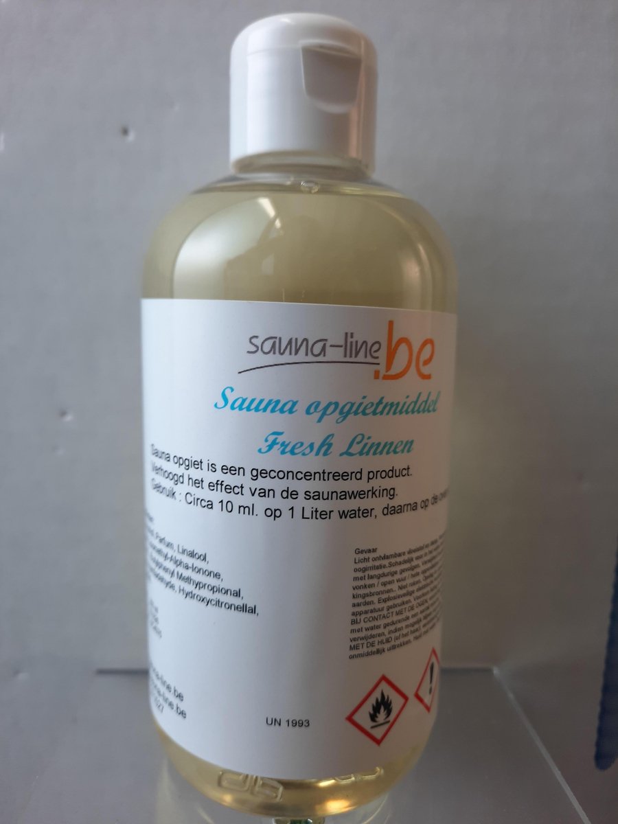 sauna opgietmiddel fresh linnen 250 ml -sauna geuren