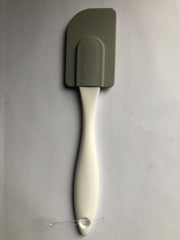 Spatel van siliconen Pannenlikker 23 cm wit grijs