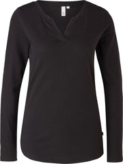 Q/S Designed by T shirt Longsleeve - Zwart - Katoen/Modal - Maat S