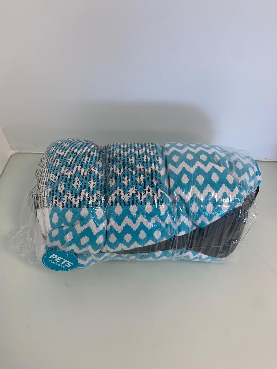 leuk en handig dierenmandje - blauw