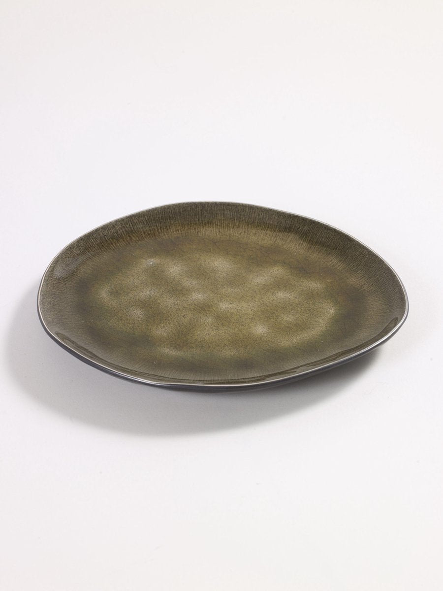 "Pascale Naessens ""Pure"" BORD OVAAL MEDIUM 20x17xH18 GROEN"