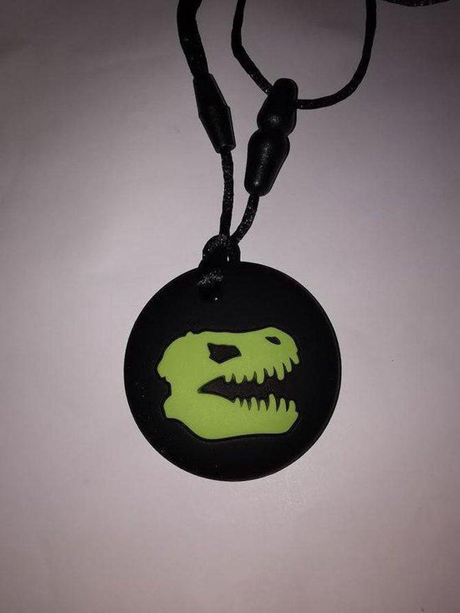 bibbi4you.nl Dino rond zwart bijtsteen kauw sieraden bijt ring bijt steen ketting voor moeder en kind kauwsieraden blauw Autisme ADHD