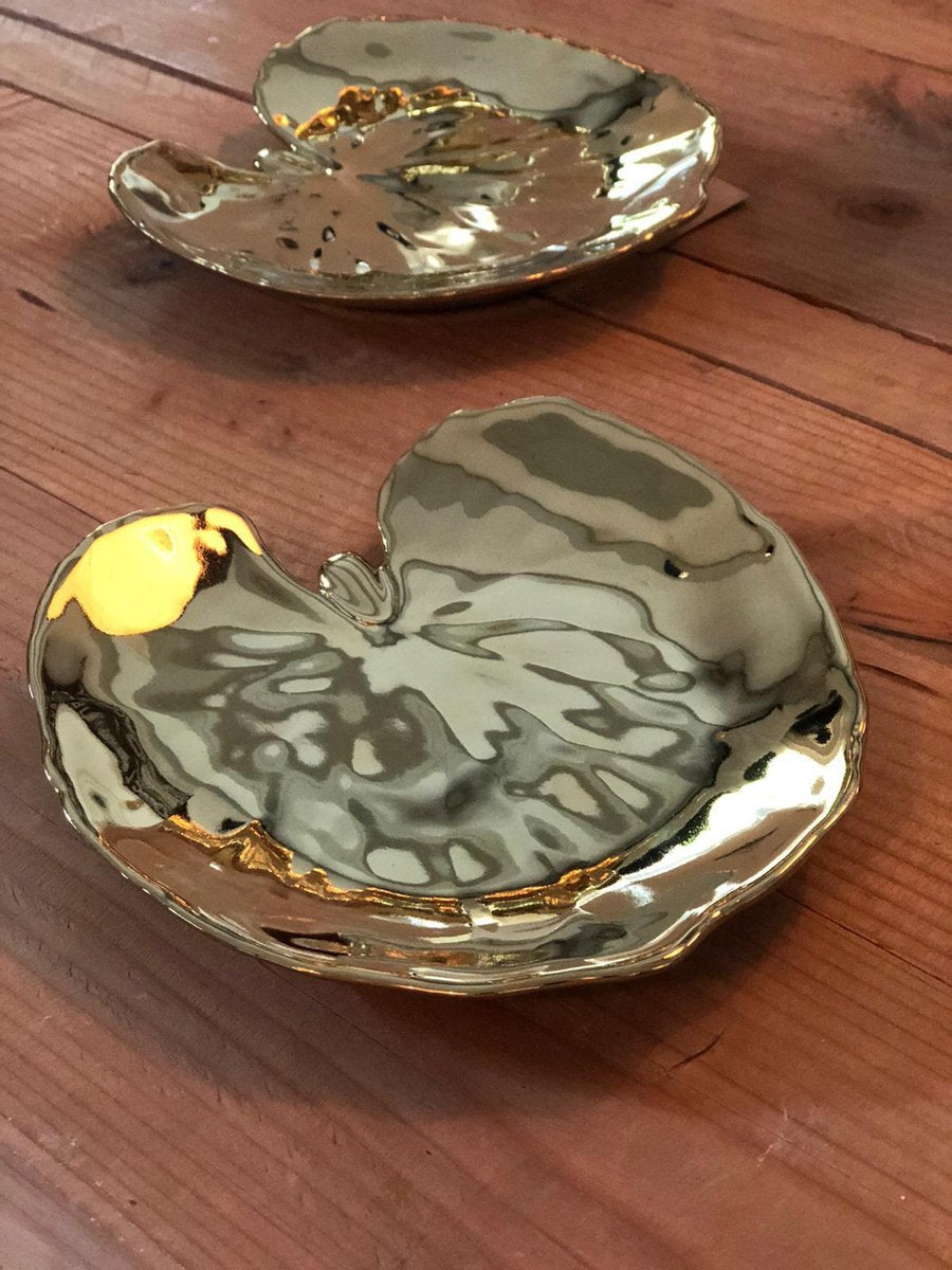 Costa Nova Tableware - Serveerschaaltje Blad - Goud