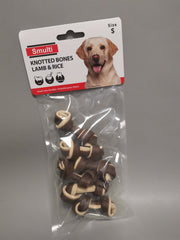 SMULTI KNOTTED BONES LAMB & RICE. S SIZE
