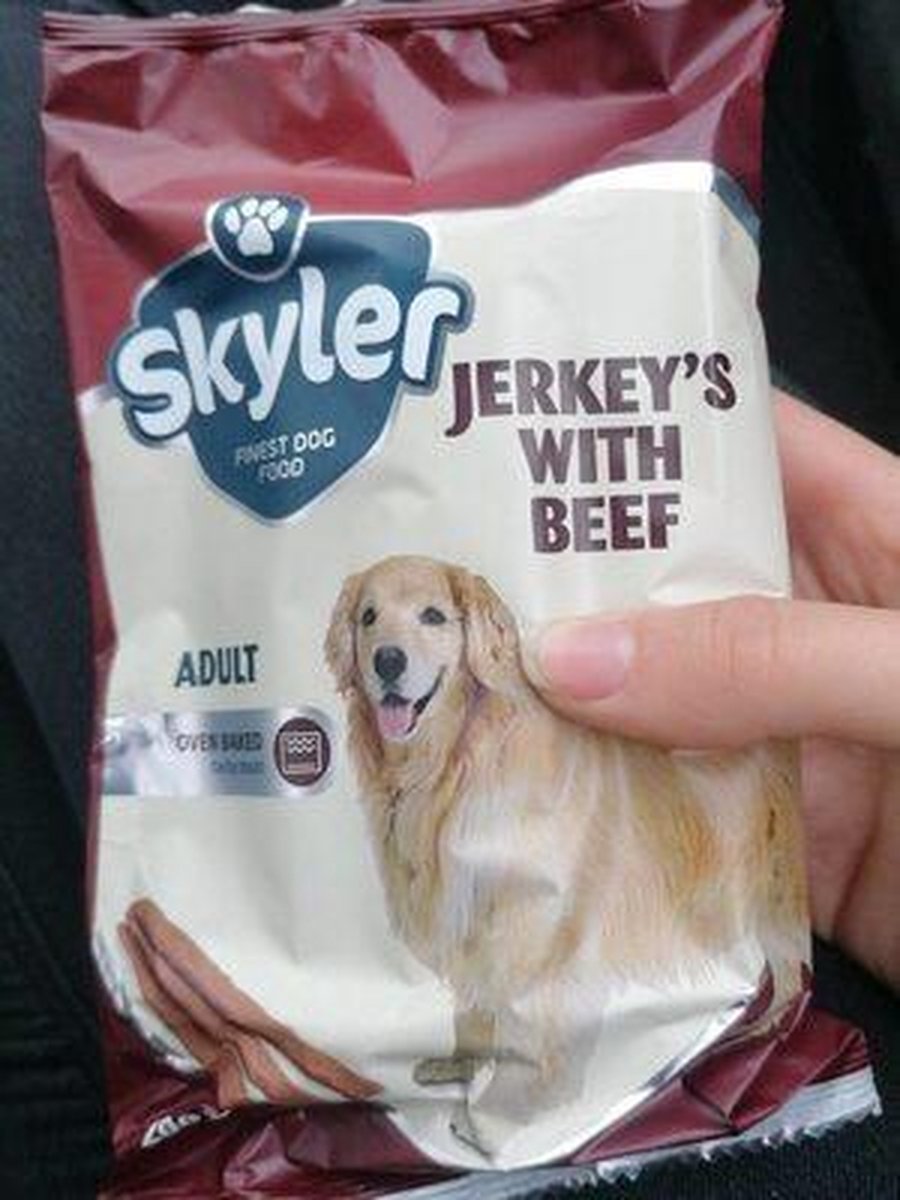 2X Jerkey's With Beef finest dog food high protein