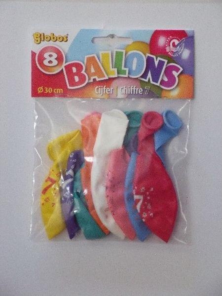 7 jaar ballonnen 8 stuks