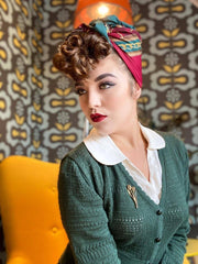 Retro Cardigan Groen