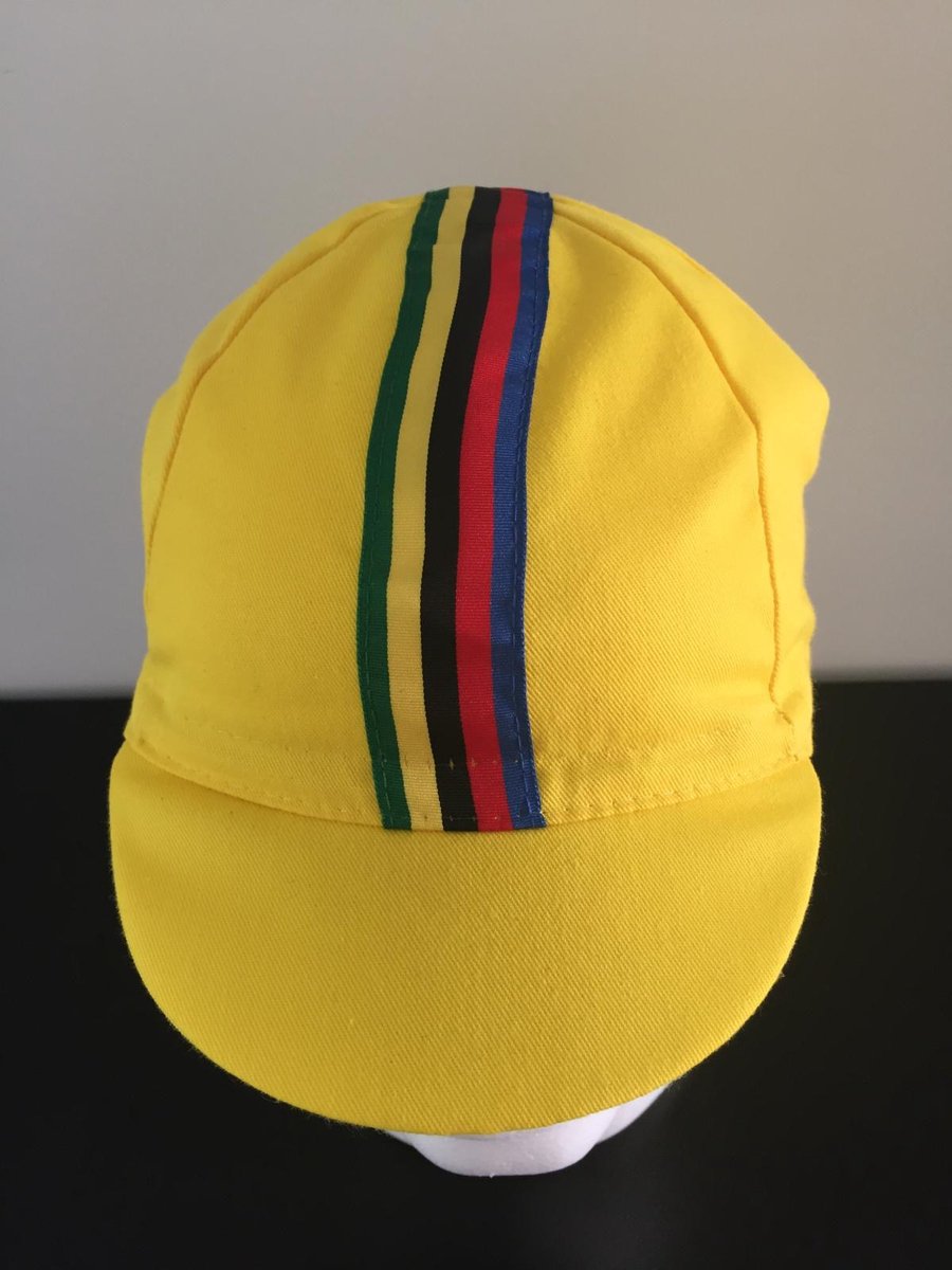 Worldchampion Yellow - wielerpet - fietspet - koerspet - cap