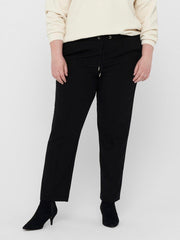 Only Carmakoma Caredith Broek/Pantalon Zwart Maat 46/48