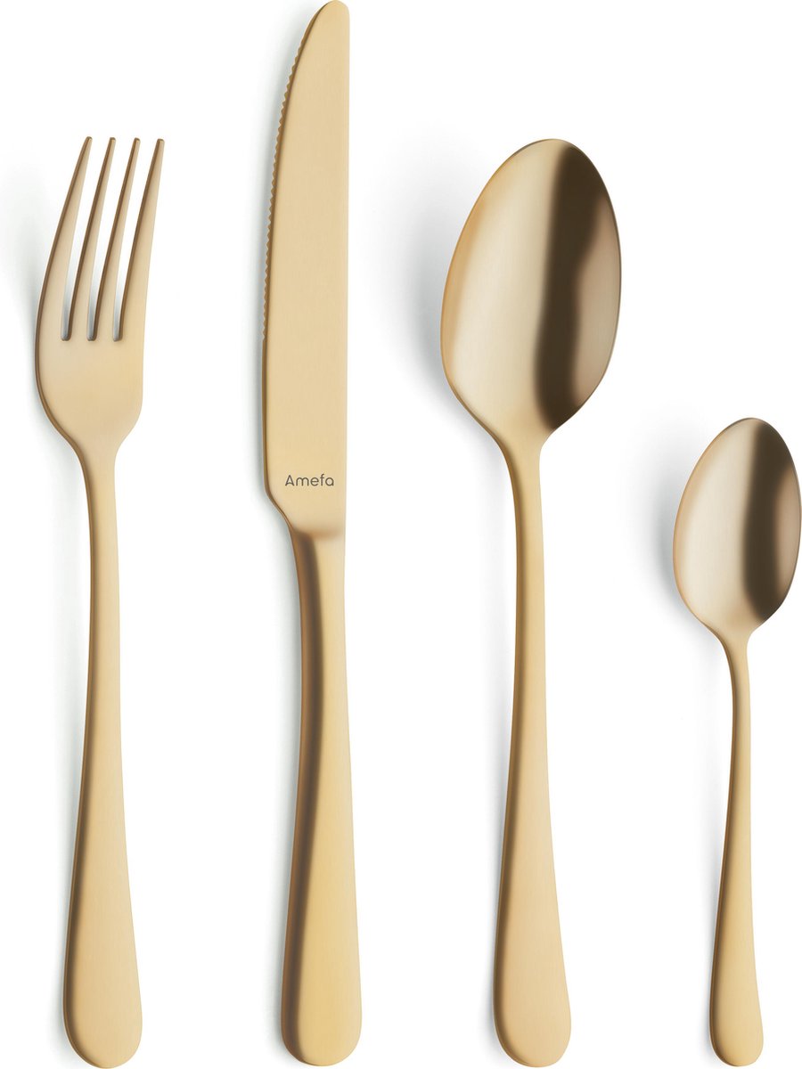 Amefa Vintage Bestekset - 24 delig- 6 persoons - Goud