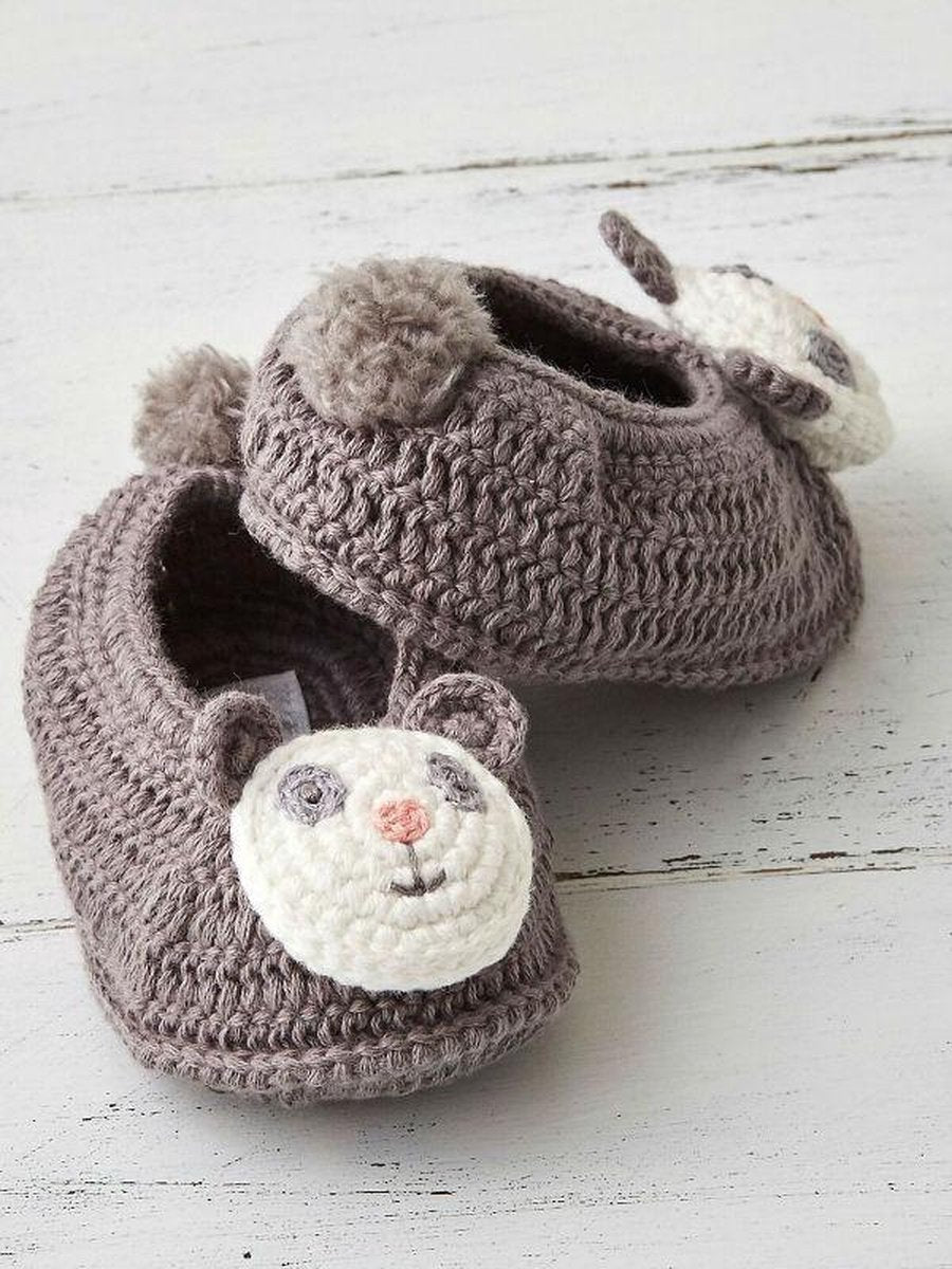 Albetta-baby-slofjes-gehaakt-panda-0-tot-6-maanden