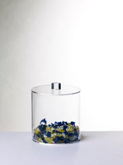 Ronde plexiglas doos met deksel