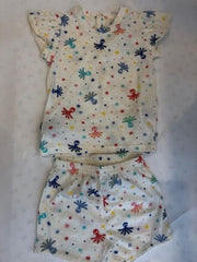 Woody - Meisjes pyjama - Octopus sterretjes - Octopus - 211-3-PSA-S/904 - 3m