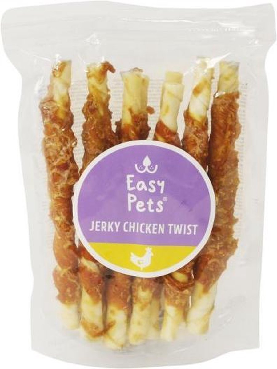 20 cm 400 gr Easypets jerky chicken twister