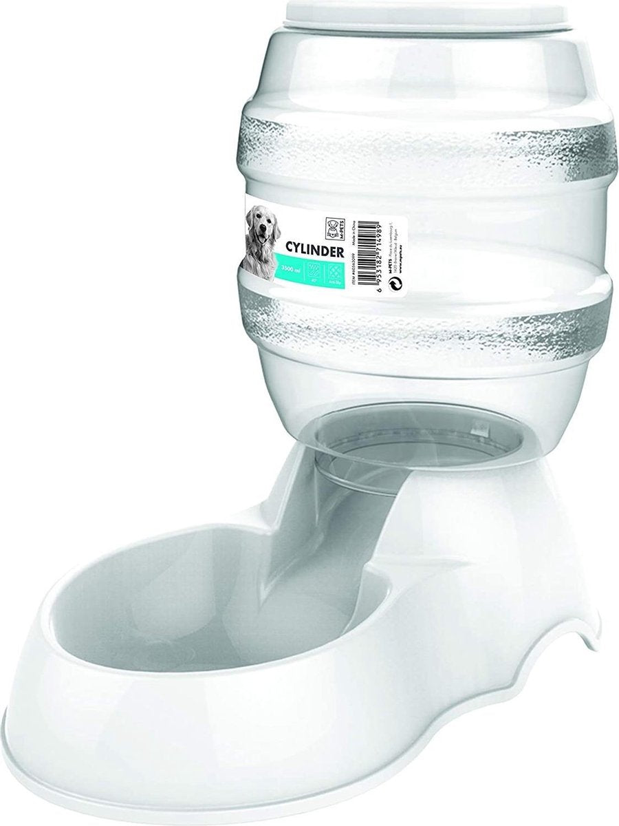 M-PETS haakmachine voor cilinders - 3500 ml - wit - voor honden