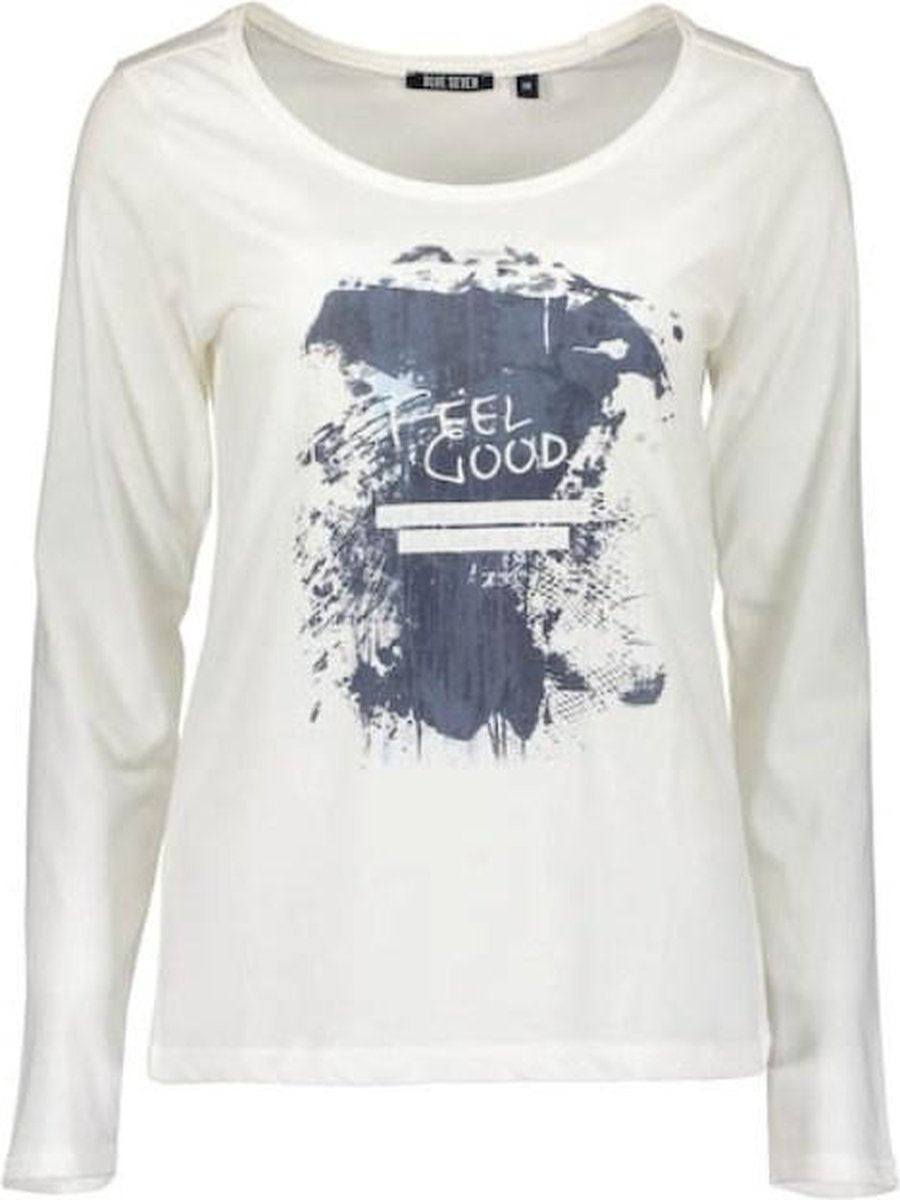 Blue Seven dames shirt off white+print - maat 46