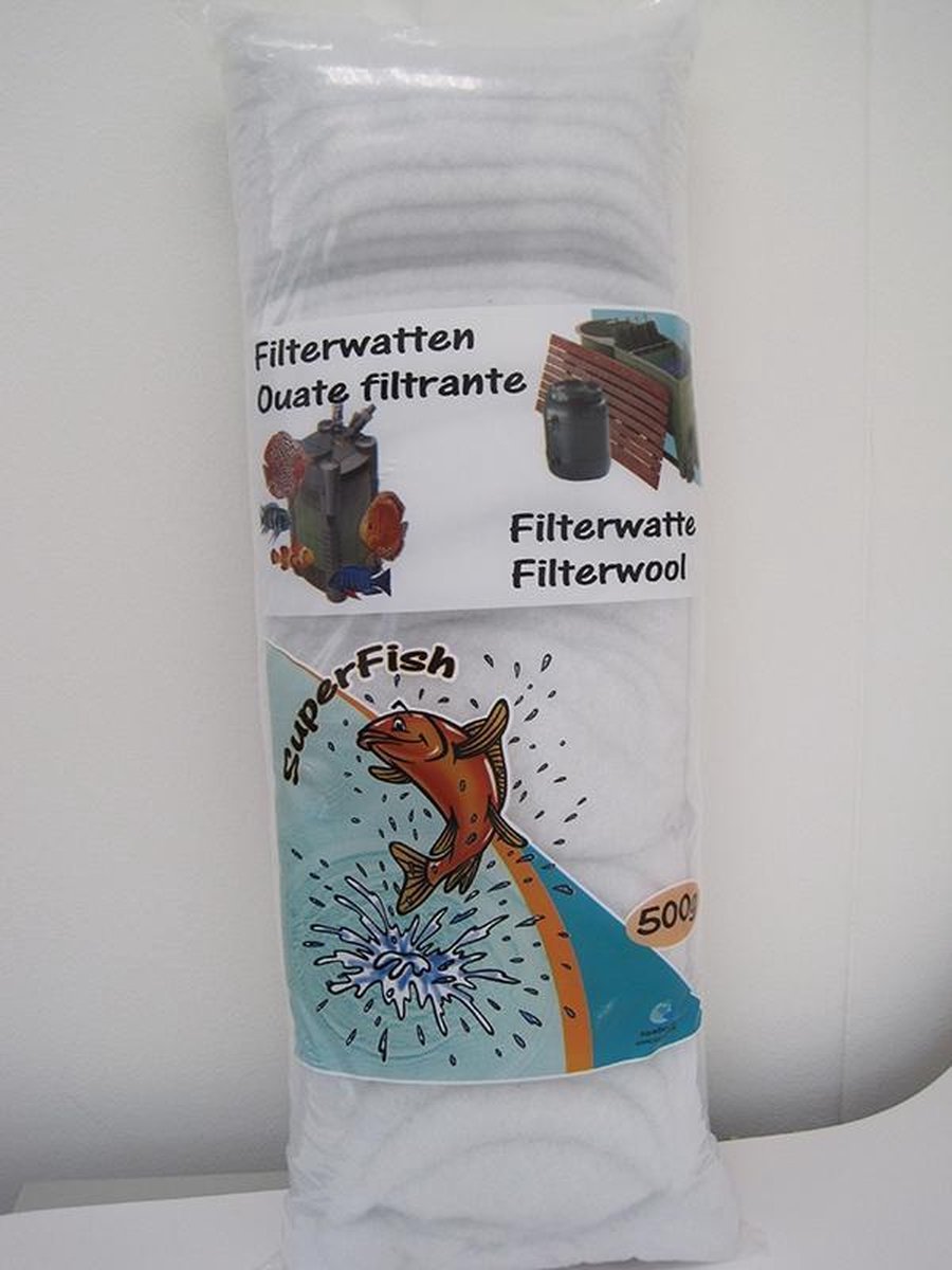 SuperFish Filterwatten - Aquarium - Filter - Wit - 2 x 500 gr