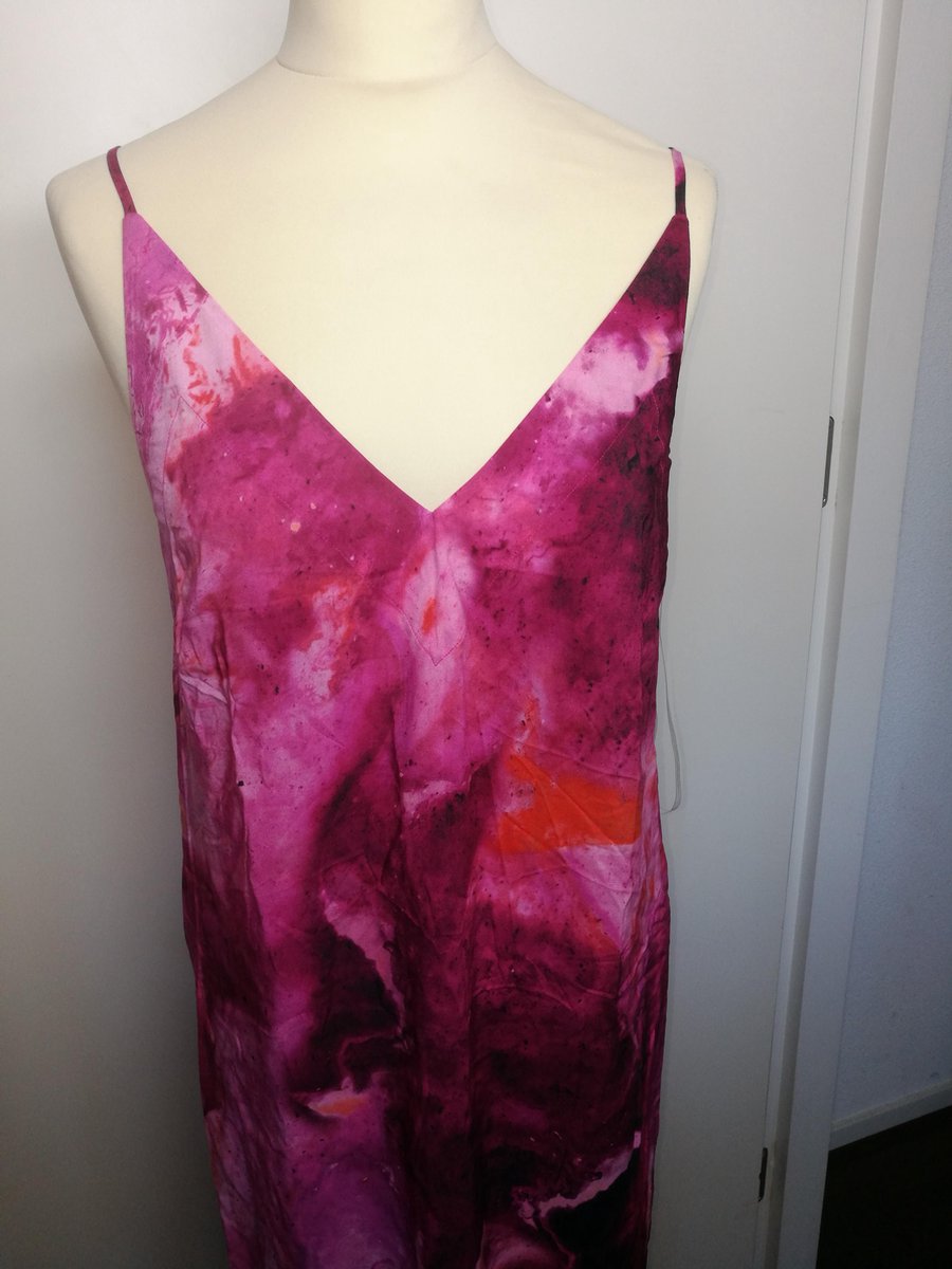 Seafolly Beach Break Tie Front Bio Dye Slip Dresses - Dames Strand Jurkje Roze Gebloemd - Maat S
