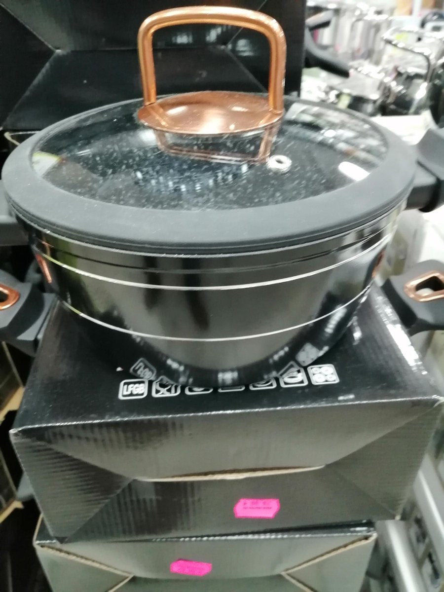 AIWA KOOKPOT 26 CM inclusief Glazen deksel