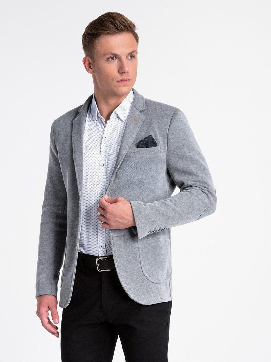 Heren - Blazer - Grijs - M80