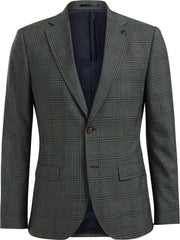 WE Fashion Heren slim fit blazer met ruitdessin - Maat L (52)