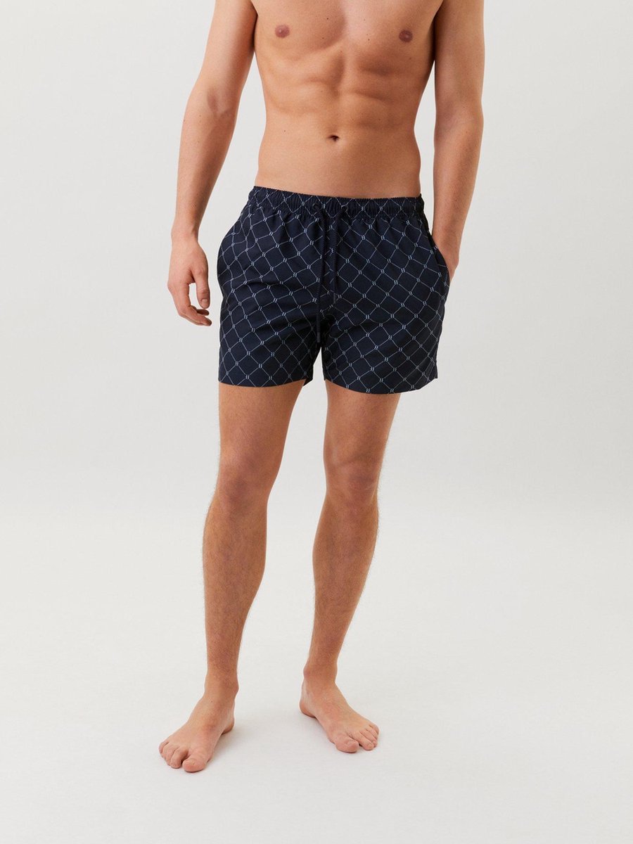Björn Borg Loose Shorts Sylvester Tennis Net Night Sky - heren zwemshort maat XL