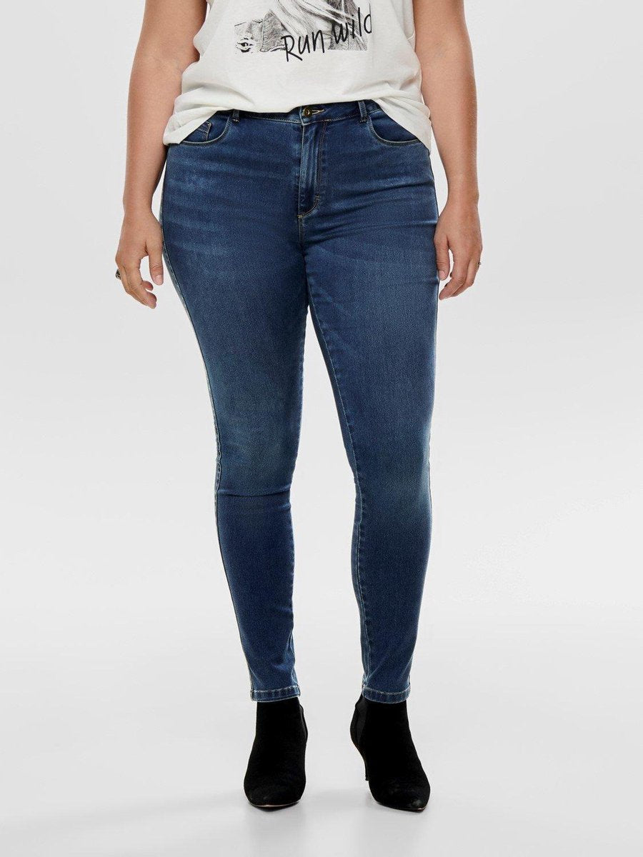 Only Carmakoma Caraugusta Broek/jeans Blauw Maat 46/32