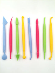 Dekofee - Taartdecoratiegereedschap - Modelleer Gereedschappen - Set 8-delig - Voor modelleren fondant