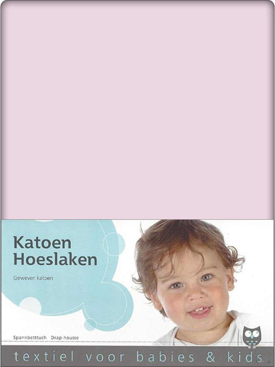 Briljant Hoeslaken Roze 60x120cm (katoen)