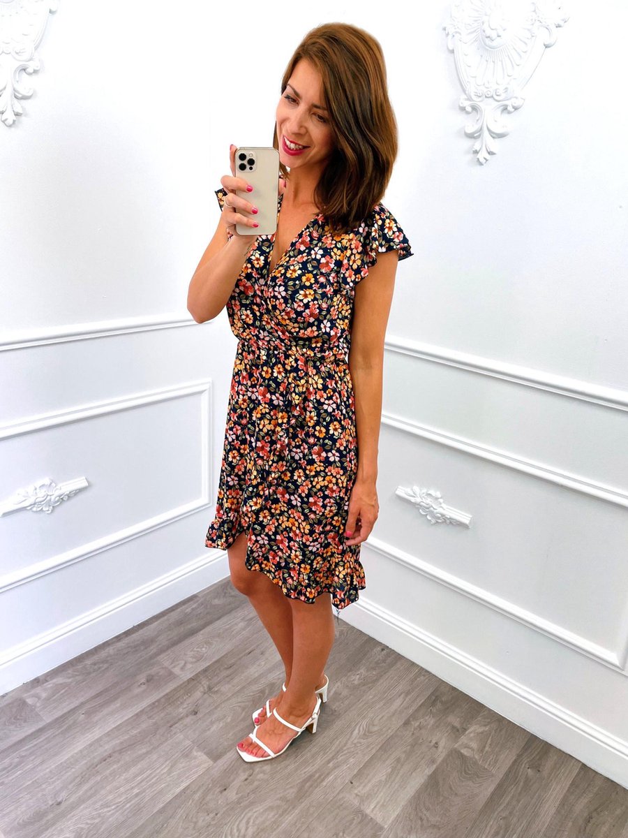 Bloemen Dress Zwart