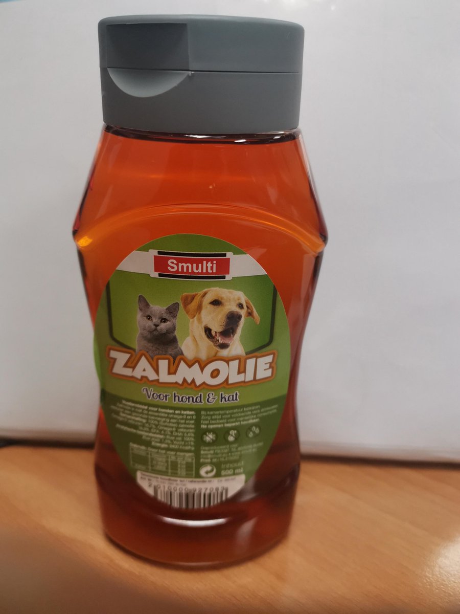 Smulti zalmolie voor kat & honden